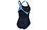 Arena W Logo Swim Pro Back - costume intero - donna, Dark Blue/Light Blue