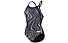 Arena W Swim Lightdrop Back Marbled - costume intero - donna, Black/Grey