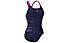 Arena W Pro Back Graphic B - costume intero - donna, Dark Blue/Pink/Purple