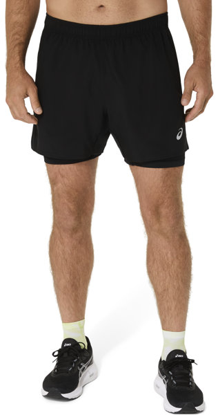 Asics Core 2N1 5in M - kurz Lauf-Hose - Herren, Gr. XS