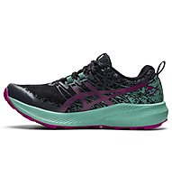 Asics Fuji Lite 2 - scarpe trail running - donna, Black/Green/Pink