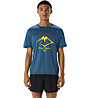 Asics Fujitrail Logo - maglia trail running - uomo, Blue