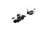 ATK Bindings Raider 12 (Ski Brake 108 mm) - attacco freeride, Black/White