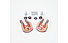 ATK Bindings SL Heel Cover Kit, Orange/Black/Metal