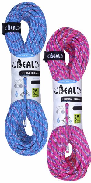 Beal Cobra II Unicore Golden Dry Pack 8,6 mm - Halbseil, Gr. 60