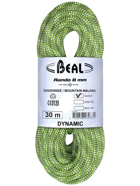 Beal Rando 8 mm - Zwillingsseil, Gr. 30 m