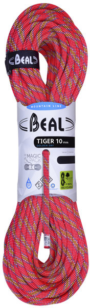 Beal Tiger Unicore Golden Dry 10 mm - Einfachseil, Gr. 50 m