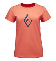 Black Diamond Brushstroke - T-Shirt Klettern - Damen, Red