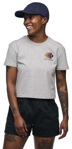 Black Diamond Faded Crop SS - T-Shirt - Damen, Gr. S