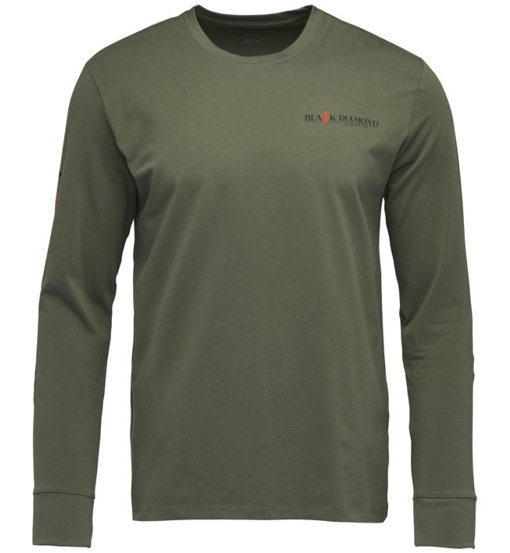 Black Diamond Heritage Wordmark LS - maglia a maniche lunghe - uomo