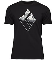 Black Diamond M Mountain Logo SS - T-shirt- Herren, Black