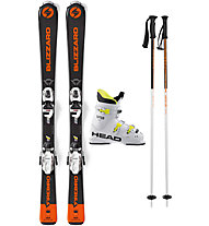 Blizzard Set Firebird Jr 120/130 cm: Ski + Bindung + Skistöcke + Skischuhe