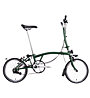 Brompton C Line Explore racing green - bicicletta pieghevole, Green