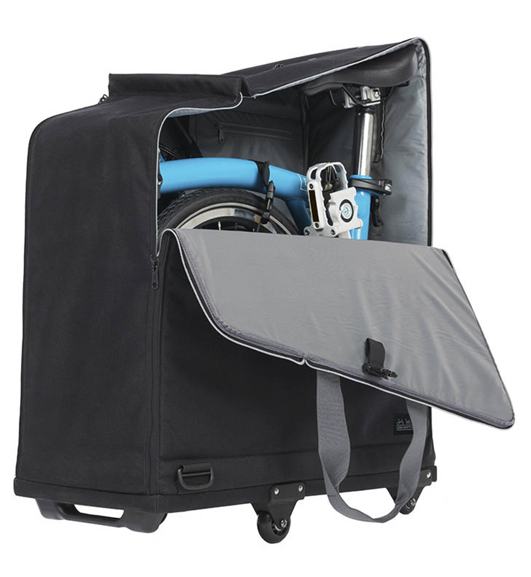 Brompton Padded Travel Bag with 4 wheels Fahrradtransporttasche