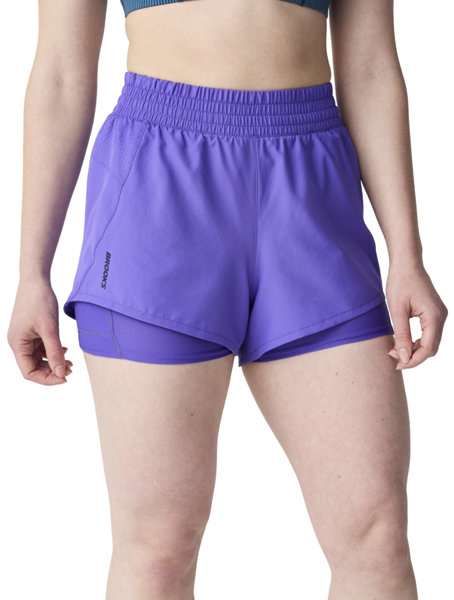 Brooks Dash 2-in-1 W - kurze Laufhose - Damen, Gr. L