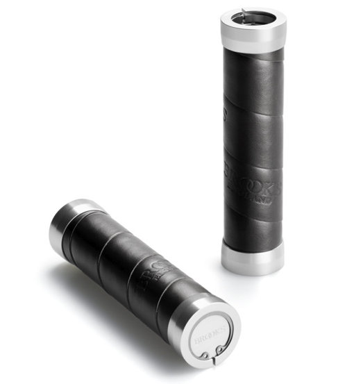 Brooks England Slender Leather Grips 130/130 - manopole