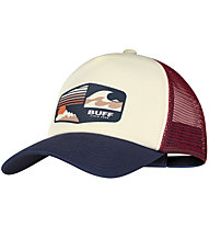 Buff Lifestyle Trucker - Kappe, White/Blue/Red