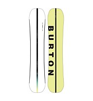 Burton Custom Flying V Wide - Snowboard, White/Yellow