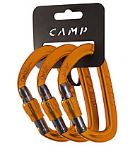 Camp Set 3 Orbit Lock - Schraubkarabiner Set, Orange