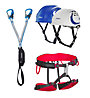 LACD Klettersteigset Complete - Mit Gurt & Helm, TÜV Geprüft Für 50-120kg