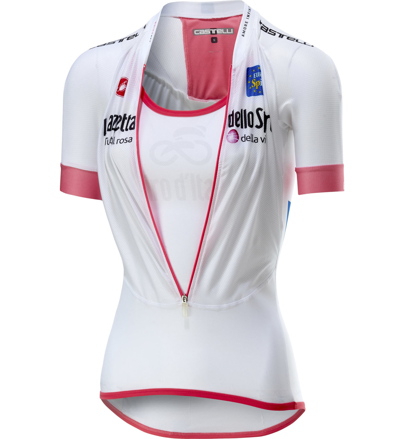 Castelli Weißes Trikot Climber