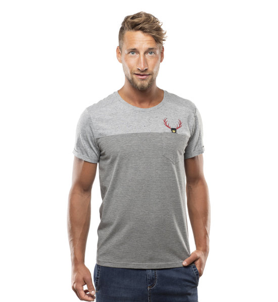 Chillaz Street Hirschkrah Herren T-Shirt Herren grau Kletterbekleidung  Klettern