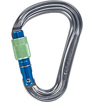 Climbing Technology Warlock HMS - moschettone HMS, Grey/Blue/Green