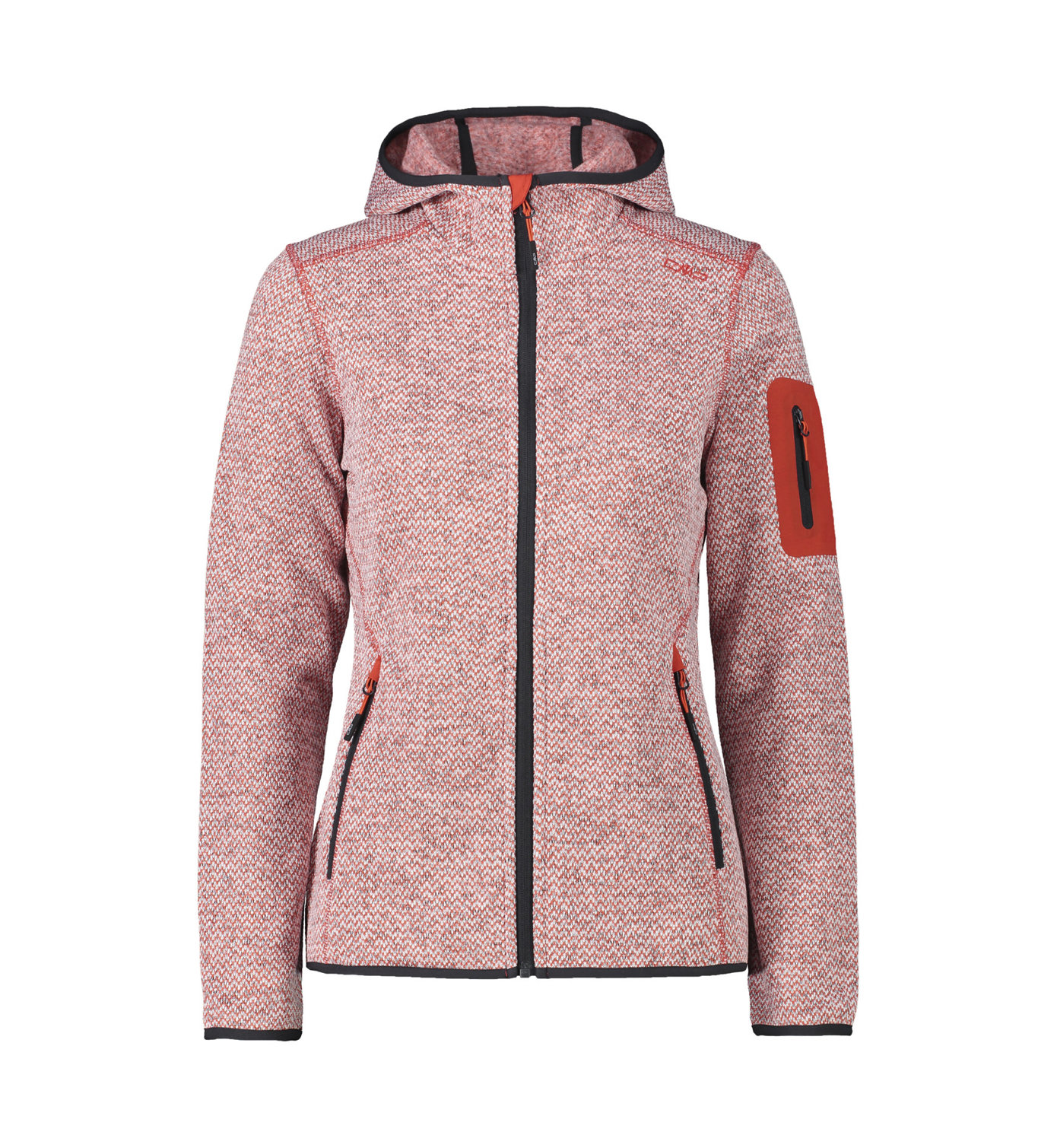 Giacca Donna CMP Impermeabile CMP WOMAN JACKET ZIP HOOD NERO - Giacca Da Sci Tessuto Idrorepellente