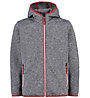 CMP Knit-Tech - giacca in pile - ragazzo, Grey/Red