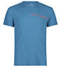 CMP M T-shirt - T-shirt trekking - Herren, Light Blue/Orange