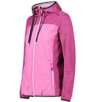 CMP W Hybrid Fix Hood - giacca trekking - donna, Pink