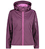 CMP W Zip Hood - giacche softshell - donna, Purple