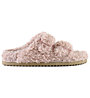 Colors of California Furry slipper plastic buckle - Schlappen - Damen, Pink