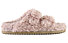 Colors of California Furry slipper plastic buckle - ciabatte - donna, Pink