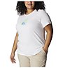 Columbia Daisy Days SS Graphic - T-shirt - donna, White/Light Blue