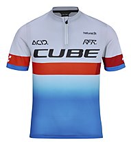 Cube Junior Teamline - maglia da bici - bambino, Blue/Red