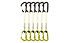 DMM  Chimera Quickdraw 25cm 6 Pack - set di rinvii , Yellow/Grey
