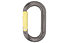 DMM PerfectO Straight Gate - moschettone ovale, Grey/Yellow
