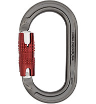 DMM Ultra O Kwiklock - moschettone ovale, Grey/Red