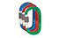 DMM Ultra O Screwgate Colour 3 Pack - set di moschettoni, Blue/Red/Green