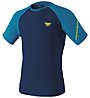 Dynafit Alpine Pro - T-shirt trail running - uomo, Blue/Light Blue/Yellow