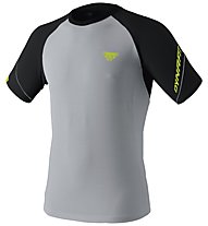 Dynafit Alpine Pro - Trailrunningshirt Kurzarm - Herren, Grey/Black/Yellow