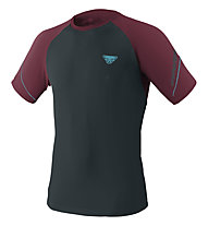 Dynafit Alpine Pro - Trailrunningshirt Kurzarm - Herren, Dark Blue/Bordeaux