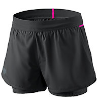 Dynafit Alpine Pro - kurze 2/1-Trailrunninghose - Damen, Black/Grey/Pink