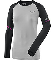 Dynafit Alpine Pro - maglia a manica lunga - donna, Light Grey/Black/Pink