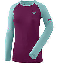 Dynafit Alpine Pro - Langarmshirt Trailrunning - Damen, Violet/Light Blue/Pink