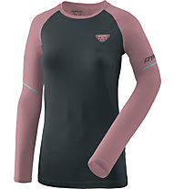 Dynafit Alpine Pro - Langarmshirt Trailrunning - Damen, Dark Blue/Pink
