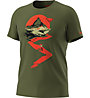 Dynafit Artist Series Co T-Shirt M - T-shirt - Herren, Dark Green/Red/Black/Light Green