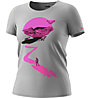 Dynafit Artist Series Co T-Shirt W - T-Shirt - Damen, Light Grey/Pink/Black