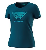 Dynafit Graphic - T-Shirt sport di montagna - donna, Blue/Light Blue/Dark Blue